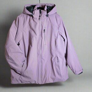 Womens Tec-One Explorer Ski/Snowboarding Jacket 2X Lilac Purple Adjustable Hood